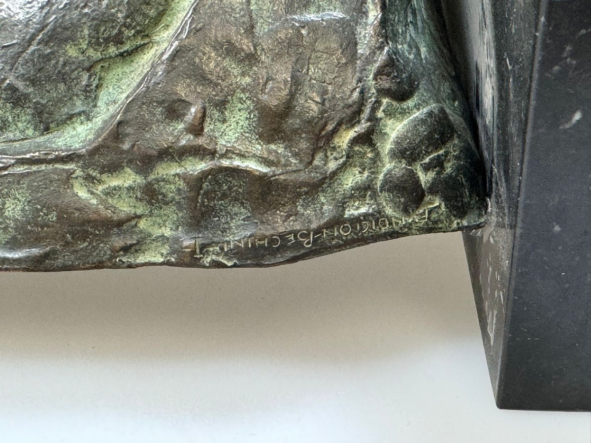 Manolo - Low Relief With Bullfighting - Bechini Foundry Stamp - Spain Late 19th Century-photo-1